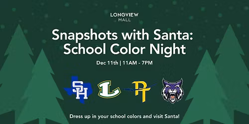 School Color Night Snapshots with Santa \ud83d\udc9a\ud83e\udd0d