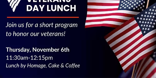 Veterans Day Lunch (Open to all)