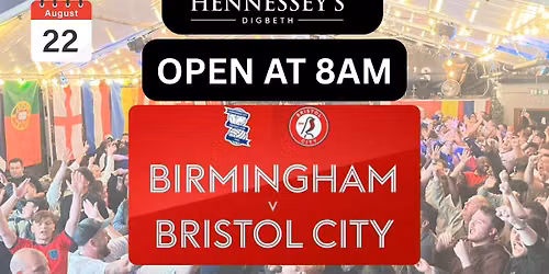 Open from 8am - BCFC v Bridtol City