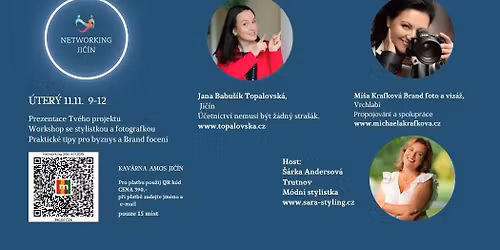 Networking - Workshop se stylistkou , tipy jak se obl\u00e9ct na Brand focen\u00ed