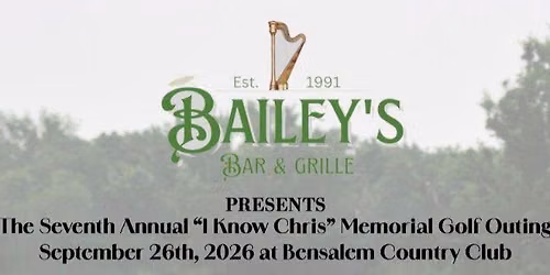The 7th Annual \u201cI Know Chris\u201d Memorial Golf Outing
