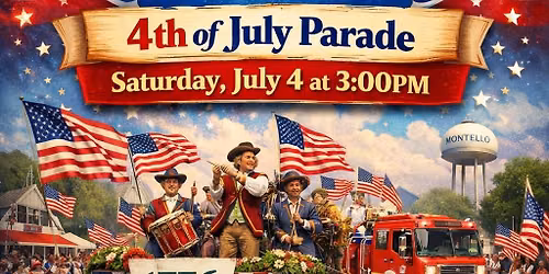 Montello\u2019s 4th of July Parade. Celebrating 250 Years: America 1776\u20132026