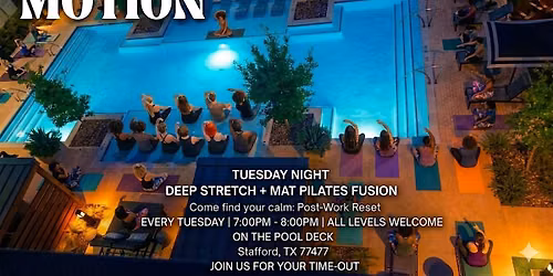 LIQUID MOTION: DEEP STRETCH  + MAT PILATES FUSION