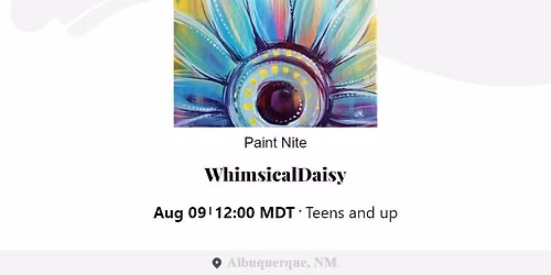 Paint Nite: Whimsical Daisy