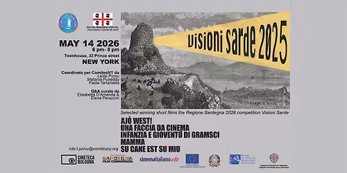 An evening of cinema and Sardinian flavors in the heart of New York