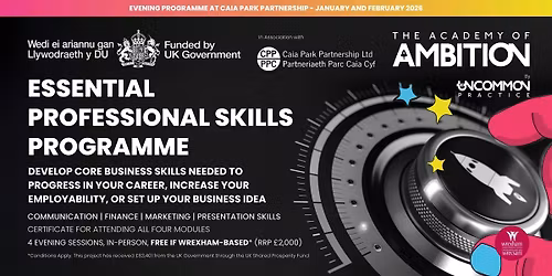 Essential Professional Skills Evening Programme at Caia Park Partnership