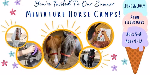 Two-Day Miniature Horse Camp for Kids (Ages 5-12)!