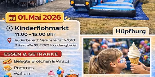 Kinderflohmarkt am Vereinsheim TV 1848 | H\u00fcpfburg, Kinderschminken & mehr
