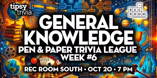 Edmonton: Rec Room South - Pen & Paper GK League Week 6 - Oct 20, 7pm