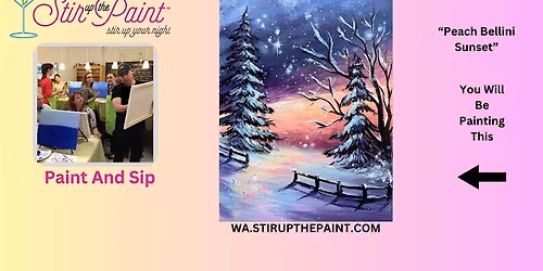 Seattle Paint and Sip, Paint Party, Paint Night  With Stir Up The Paint