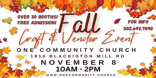 Fall Craft and Vendor Event