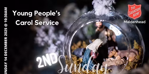 Join us LIVE NOW for our Young People's Carol Service with Maidenhead Salvation Army