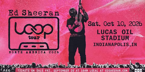 Ed Sheeran Indianapolis Tickets
