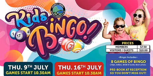 KIDS BINGO at Kemps Creek Sporting & Bowling Club