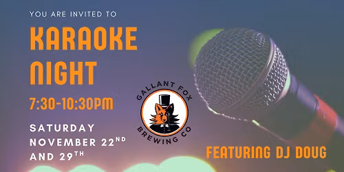 Karaoke \ud83c\udfa4- Gallant Fox Mt. Washington