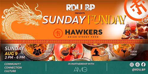 Sunday Funday at Hawkers with RDU BP