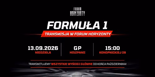 TRANSMISJA FORMU\u0141Y 1 | GRAND PRIX HISZPANII | FORUM HORYZONTY