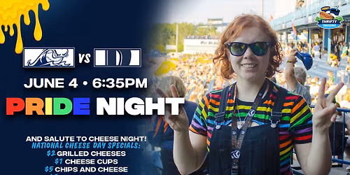 Whitecaps vs. Dayton Dragons: Pride Night and National Cheese Day
