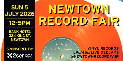 Newtown Record Fair - Sunday 5 July 2026