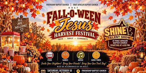 Fall-O-Ween Jesus Harvest Festival \ud83c\udf42\ud83c\udf83