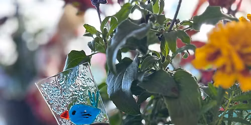 Fused Glass Flower Stakes