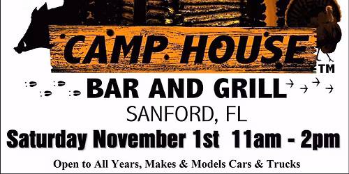 Camp House Bar & Grill Car\/Truck Show!
