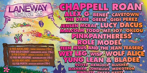 Laneway Festival 2026 in Melbourne