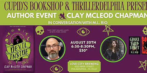 Author Event: Devil Inside by Clay McLeod Chapman