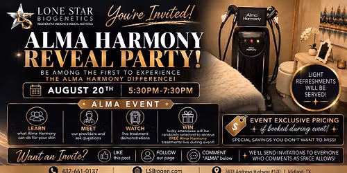 Alma Harmony Reveal Party