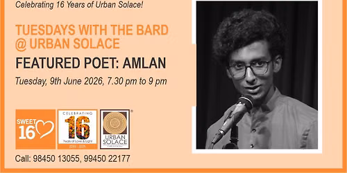 Tuesdays with the Bard @ Urban Solace features Amlan