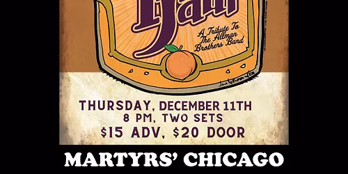 Peach Jam - Allman Brothers Tribute at Martyrs'!
