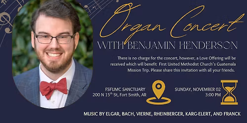 Organ Concert with Benjamin Henderson 