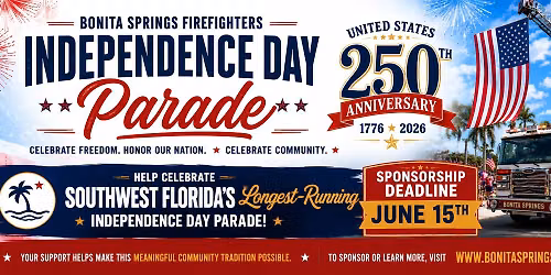 2026 Bonita Springs Firefighters Independence Day Parade 
