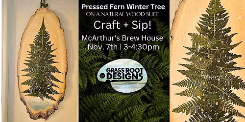 Pressed Fern Winter Tree | McArthur's Brew House