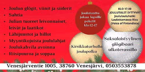 Joulumarkkinat Meggalassa la 13.12.2025