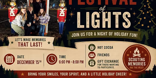 Troop 2G MSU Festival of Lights meeting