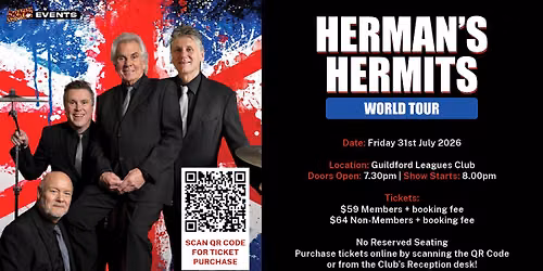 Herman's Hermits World Tours - Guildford Leagues Club
