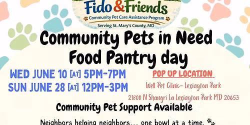 Community Pet Food and Supply Day <svg xmlns=