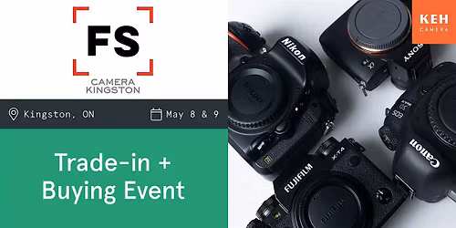 Sell your camera gear (free event-no ticket needed) at Camera Kingston