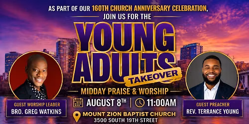 Young Adults Takeover: Midday Praise & Worship