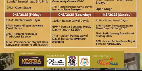 Come & Come to 2 Gawai Dayak Stutong 2025