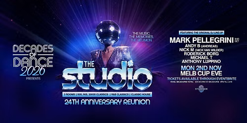 Decades Of Dance Presents THE STUDIO (24th Anniversary Special Event)
