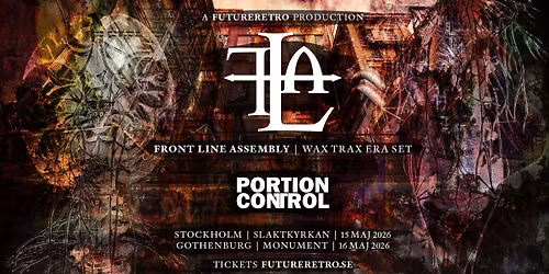 FutureRetro pres Front Line Assembly (Wax Trax Era) & Portion Control