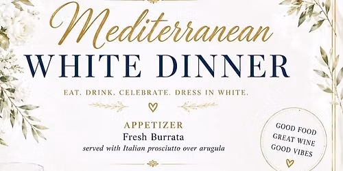 Mediterranean White Dinner Event 