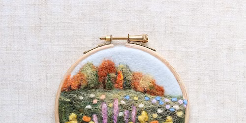Needle Felted Flower Meadow Workshop