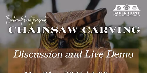 Chainsaw Art; Discussion and live Demo