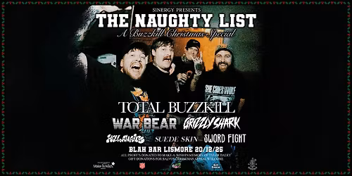 [SOLD OUT] SINERGY PRESENTS: The Naughty List - A Buzzkill Christmas Special