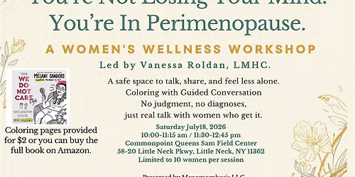 Perimenopause Wellness Workshop