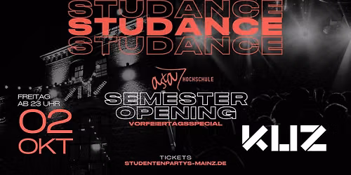 STUDANCE I 02.10.26 I Vorfeiertag I KUZ Mainz