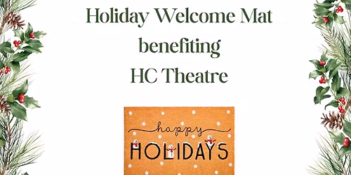 Paint your own holiday mat fundraiser